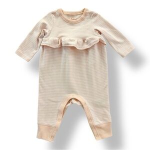 Cat & Jack | Ruffle Chest Long Sleeve Romper (0-3 mos) 💕